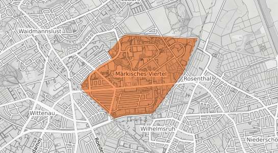 Mietspiegelkarte Berlin Märkisches Viertel